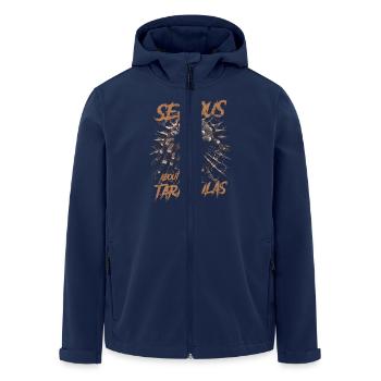 Serious About Tarantulas Pet Spider Owner - Men’s Recycled Softshell Jacket by Stanley/Stella - navy - Front - AI Model Male 185 light (185cm)