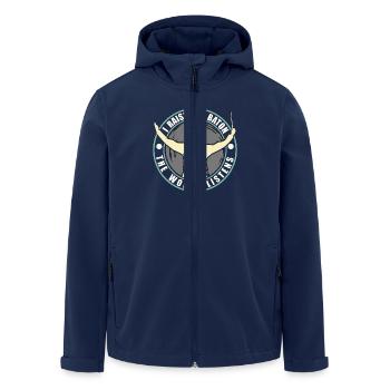 Music Director I Raise The Baton Choir Director - Men’s Recycled Softshell Jacket by Stanley/Stella - navy - Front - AI Model Male 185 light (185cm)