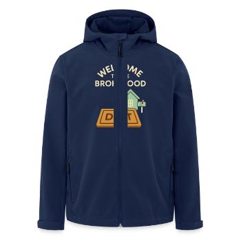 First Homebuyer Gift Neuhause-owner Humor - Men’s Recycled Softshell Jacket by Stanley/Stella - navy - Front - AI Model Male 185 light (185cm)