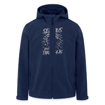 Serious About Tarantulas Pet Spider Owner - Men’s Recycled Softshell Jacket by Stanley/Stella - navy - Front - AI Model Male 185 light (185cm)