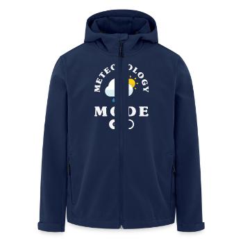 Météorologie amusante Passionnés de météo - Veste softshell homme en polyester recyclé Stanley/Stella - marine - Devant - AI Model Male 185 light (185cm)