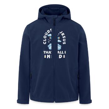 Météorologie amusante Passionnés de météo - Veste softshell homme en polyester recyclé Stanley/Stella - marine - Devant - AI Model Male 185 light (185cm)