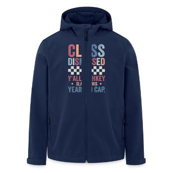 Letzter Schultag Ihr alle Highkey dieses Jahr erschlagen - Recycelte Männer Softshell-Jacke von Stanley/Stella - Navy - Vorne - AI Model Male 185 light (185cm)