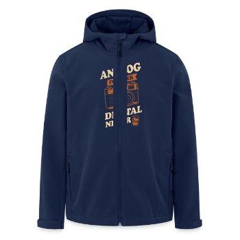 Retro Camera Club Analog Photography Film Roll - Men’s Recycled Softshell Jacket by Stanley/Stella - navy - Front - AI Model Male 185 light (185cm)