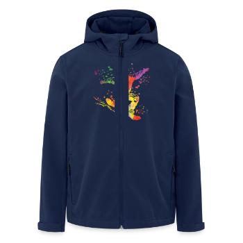 Snowboarder Snowboarding Snowboard - Recycelte Männer Softshell-Jacke von Stanley/Stella - Navy - Vorne - AI Model Male 185 light (185cm)