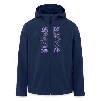 Serious About Tarantulas Pet Spider Owner - Men’s Recycled Softshell Jacket by Stanley/Stella - navy - Front - AI Model Male 185 light (185cm)