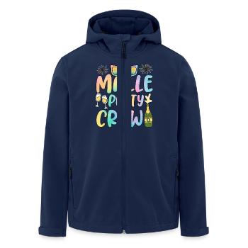 Malle Party Crew Gruppen Mallorca Party Urlaub - Recycelte Männer Softshell-Jacke von Stanley/Stella - Navy - Vorne - AI Model Male 185 light (185cm)