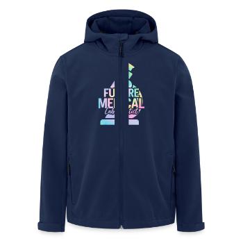 Future Medical Lab Scientist Tie Dye MLS Medical - Men’s Recycled Softshell Jacket by Stanley/Stella - navy - Front - AI Model Male 185 light (185cm)