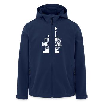 Future Medical Lab Scientist Funny Med Lab - Men’s Recycled Softshell Jacket by Stanley/Stella - navy - Front - AI Model Male 185 light (185cm)