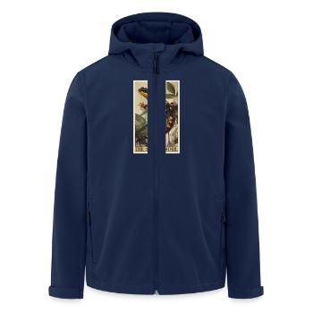 Salamandres Salamandres - Veste softshell homme en polyester recyclé Stanley/Stella - marine - Devant - AI Model Male 185 light (185cm)