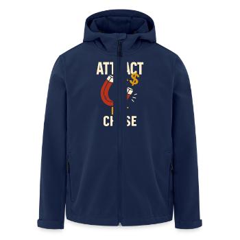 Money magnet: Attracting instead of chasing - Men’s Recycled Softshell Jacket by Stanley/Stella - navy - Front - AI Model Male 185 light (185cm)