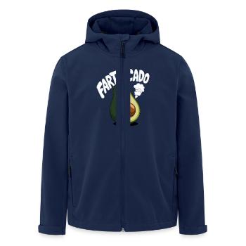Drôle d’avocat pet pet fartvocado - Veste softshell homme en polyester recyclé Stanley/Stella - marine - Devant - AI Model Male 185 light (185cm)