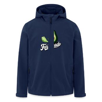 Drôle d’avocat pet pet fartvocado - Veste softshell homme en polyester recyclé Stanley/Stella - marine - Devant - AI Model Male 185 light (185cm)