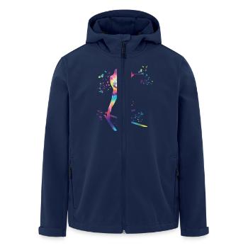Biathlète Biathlon combiné nordique - Veste softshell homme en polyester recyclé Stanley/Stella - marine - Devant - AI Model Male 185 light (185cm)