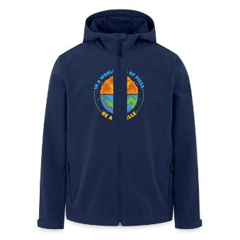 Pizzelle Waffel Keks - Recycelte Männer Softshell-Jacke von Stanley/Stella - Navy - Vorne - AI Model Male 185 light (185cm)
