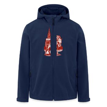 Cologne Geissbock - Men’s Recycled Softshell Jacket by Stanley/Stella - navy - Front - AI Model Male 185 light (185cm)