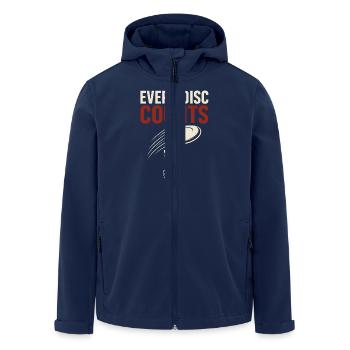 Disc -golf -coach -shirt -golf -instruktor Frisbee - Recycelte Männer Softshell-Jacke von Stanley/Stella - Navy - Vorne - AI Model Male 185 light (185cm)