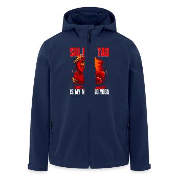 Wing Chun Siu Nim Tao - Men’s Recycled Softshell Jacket by Stanley/Stella - navy - Front - AI Model Male 185 light (185cm)