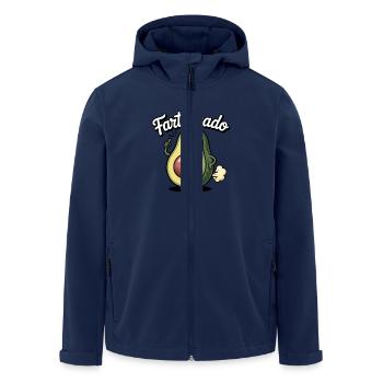 Drôle d’avocat pet pet fartvocado - Veste softshell homme en polyester recyclé Stanley/Stella - marine - Devant - AI Model Male 185 light (185cm)