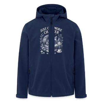 Bookworm: Only one more chapter - Men’s Recycled Softshell Jacket by Stanley/Stella - navy - Front - AI Model Male 185 light (185cm)