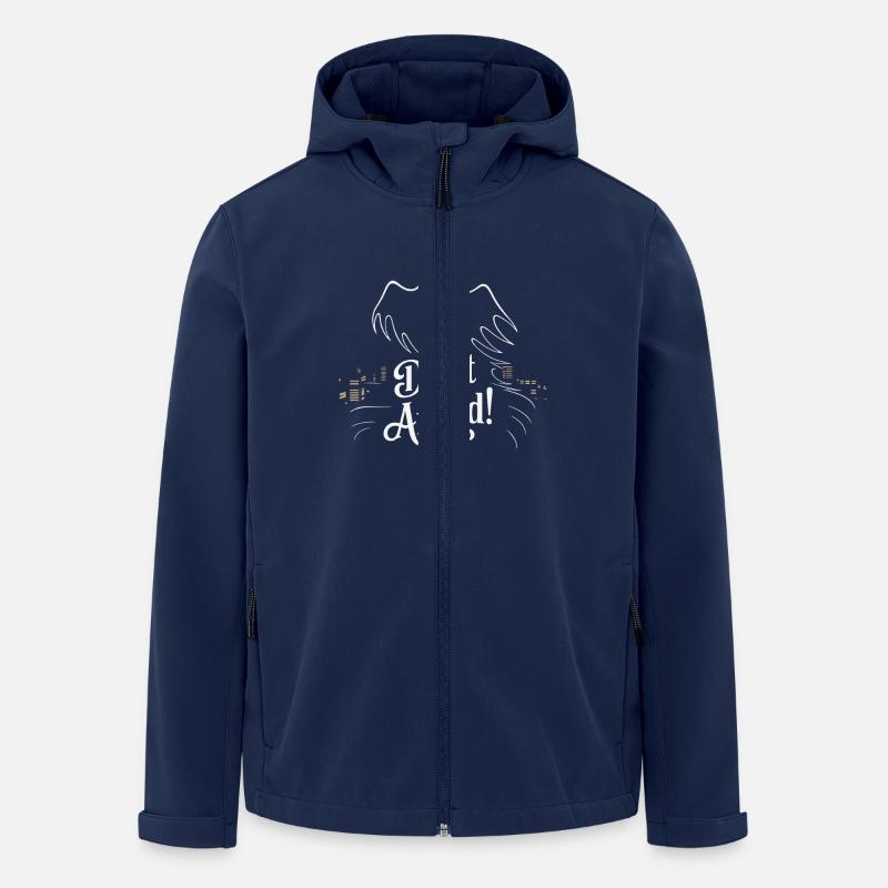 DON'T BE AFRAID - Men’s Recycled Softshell Jacket by Stanley/Stella - navy