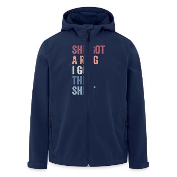 She Got A Ring I Got This shirt Funny Engagement - Men’s Recycled Softshell Jacket by Stanley/Stella - navy - Front - AI Model Male 185 light (185cm)
