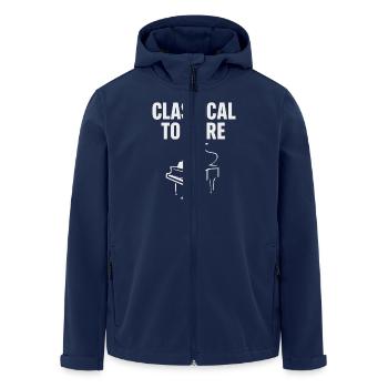 Classical Pianist Piano Life Music Recital - Men’s Recycled Softshell Jacket by Stanley/Stella - navy - Front - AI Model Male 185 light (185cm)