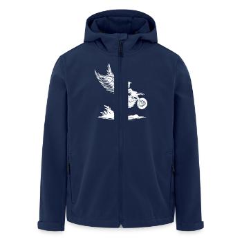 Aventure de soaring Wing Dirt Bike Rider - Veste softshell homme en polyester recyclé Stanley/Stella - marine - Devant - AI Model Male 185 light (185cm)