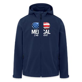 Medical Lab Scientist USA Sunglasses MLS Lab - Men’s Recycled Softshell Jacket by Stanley/Stella - navy - Front - AI Model Male 185 light (185cm)