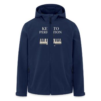 Classical Pianist Piano Life Music Recital - Men’s Recycled Softshell Jacket by Stanley/Stella - navy - Front - AI Model Male 185 light (185cm)