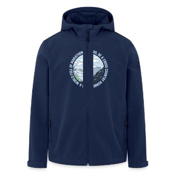 XC Running Cross Country Running - Recycelte Männer Softshell-Jacke von Stanley/Stella - Navy - Vorne - AI Model Male 185 light (185cm)