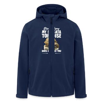 Machen Sie Sich Keine Sorgen, Dass Meine - Recycelte Männer Softshell-Jacke von Stanley/Stella - Navy - Vorne - AI Model Male 185 light (185cm)
