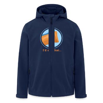 Lumpia Spring Roll Loempia Gifts - Men’s Recycled Softshell Jacket by Stanley/Stella - navy - Front - AI Model Male 185 light (185cm)