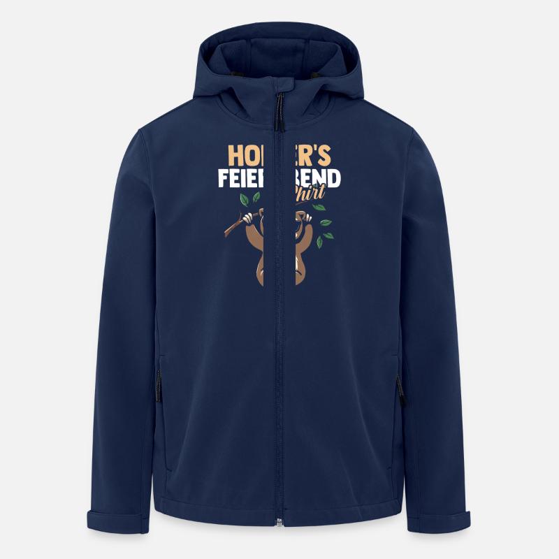 Sloth Holger - Men’s Recycled Softshell Jacket by Stanley/Stella - navy