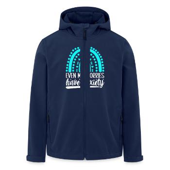 Trouble anxieux Trouble anxieux - Veste softshell homme en polyester recyclé Stanley/Stella - marine - Devant - AI Model Male 185 light (185cm)