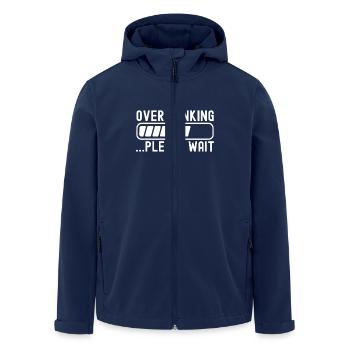 Trouble anxieux Trouble anxieux - Veste softshell homme en polyester recyclé Stanley/Stella - marine - Devant - AI Model Male 185 light (185cm)