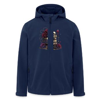 Dark Romance Booktok - Men’s Recycled Softshell Jacket by Stanley/Stella - navy - Front - AI Model Male 185 light (185cm)