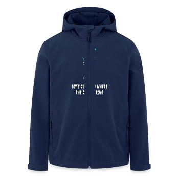 Grimpons là où vivent les couleurs - Veste softshell homme en polyester recyclé Stanley/Stella - marine - Devant - AI Model Male 185 light (185cm)