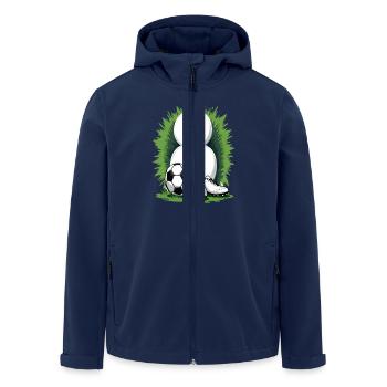 Football Birthday 8 Years Boys Gift - Men’s Recycled Softshell Jacket by Stanley/Stella - navy - Front - AI Model Male 185 light (185cm)