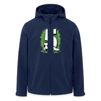 Football Birthday 5 Years Boys Gift - Men’s Recycled Softshell Jacket by Stanley/Stella - navy - Front - AI Model Male 185 light (185cm)