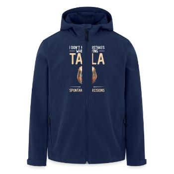 Ich Mache Keine Fehler Beim Spielen Von Tabla, - Recycelte Männer Softshell-Jacke von Stanley/Stella - Navy - Vorne - AI Model Male 185 light (185cm)