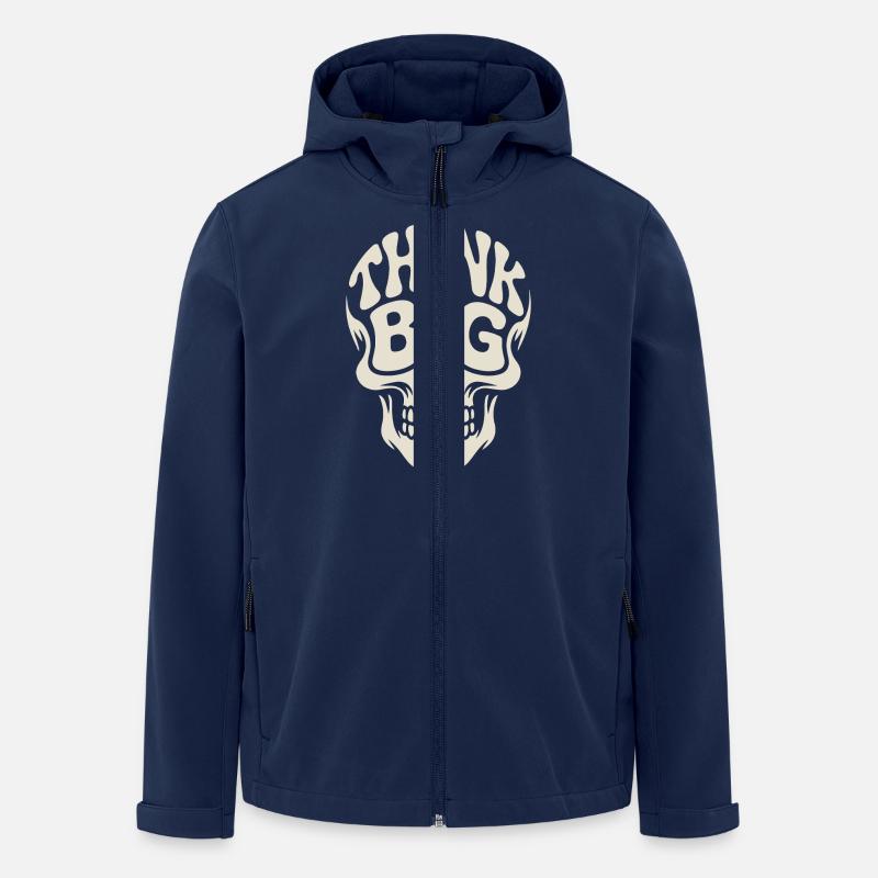 DENKEN SIE GROSS - Recycelte Männer Softshell-Jacke von Stanley/Stella - Navy