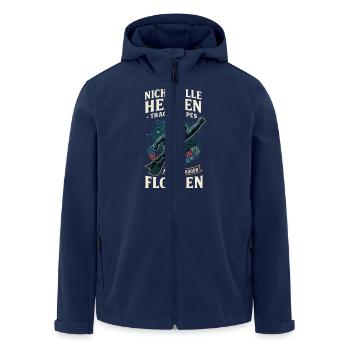 Not all heroes wear capes, fins, divers - Men’s Recycled Softshell Jacket by Stanley/Stella - navy - Front - AI Model Male 185 light (185cm)
