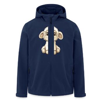 kleines Schaf - Recycelte Männer Softshell-Jacke von Stanley/Stella - Navy - Vorne - AI Model Male 185 light (185cm)