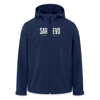 Sarajevo Bosnien und Herzegowina - Recycelte Männer Softshell-Jacke von Stanley/Stella - Navy - Vorne - AI Model Male 185 light (185cm)
