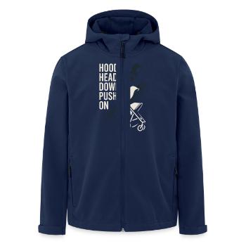 Nursery Dad Fatherhood Pride - Men’s Recycled Softshell Jacket by Stanley/Stella - navy - Front - AI Model Male 185 light (185cm)