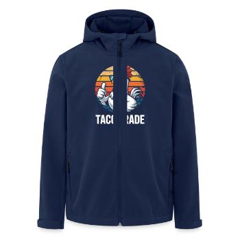 Taco Trade Sunset - Men’s Recycled Softshell Jacket by Stanley/Stella - navy - Front - AI Model Male 185 light (185cm)