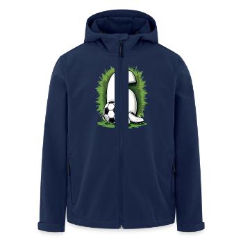 Football Birthday 6 Years Boys Gift - Men’s Recycled Softshell Jacket by Stanley/Stella - navy - Front - AI Model Male 185 light (185cm)