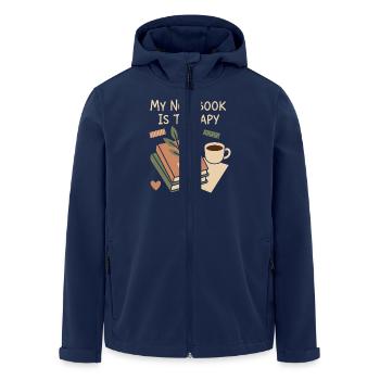 Journaling Aesthetic Creative Planer Life Writing - Recycelte Männer Softshell-Jacke von Stanley/Stella - Navy - Vorne - AI Model Male 185 light (185cm)