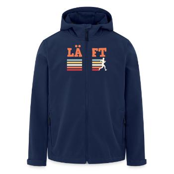Läufer LÄUFT Laufen Lustiges - Recycelte Männer Softshell-Jacke von Stanley/Stella - Navy - Vorne - AI Model Male 185 light (185cm)